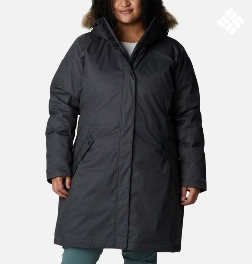 Columbia Juniper Ridge Omni-Heat Infinity Down Parka Jakker Dame Svarte | Plus Size 60325C